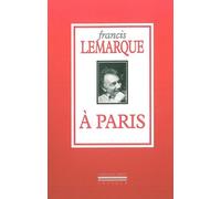 A Paris - Francis Lemarque - La Simarre - broché - Poésie