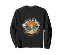 A parlé de la Conception d'une Balade à vélo sur la Plage au Coucher du Soleil Sweatshirt
