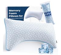 A-Pce Oreiller Ergonomique Cervical - Oreiller Memoire Forme Réglable avec Soutien Nuque, Oreillers Cervical Soulageant Cervicales Douloureuses, Oreillers avec Housse Lavable Respirante (Taille King)