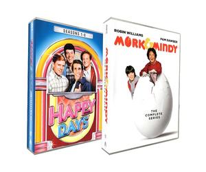 A Perfect Pair - Mork & Mindy Complete Series + Happy Days Seasons 1-6 Collection