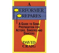 A performer prepares: david craig chant