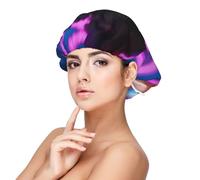 a Performer's Glow Bonnet de nuit en satin pour adulte Protection des cheveux et confort Noir Taille unique