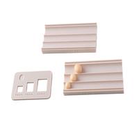 À perles en forme de citron pour pâte à | Rouleau ovale manuel avec trois canaux de formage et construction moulée servant des bijoux ou des décorations