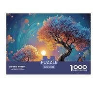 A Picturesque Spring Landscape with Blooming Cherry Tree 1000 Pièces Papier Écologique Résistant Puzzle De Qualité Supérieure Spring Landscape Extrêmement Difficile Jouet D'anniversaire Puzzles Pour L