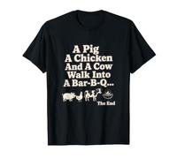 A Pig A Chicken and A Cow Bar-B-Q Grill Humour T-Shirt