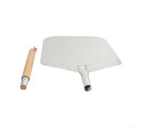 à Pizza pour aluminium 35x30cm Manche pour bois Pliable à Pizza | pour aluminium pour robuste, manche pour bois naturel, pour bord arrière anti-chute, idéale pizza et tarte, 35x30cm