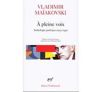 A pleine voix : Anthologie poétique, 1915-1930