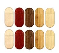 A Plus+ Lot de 10 Clé USB 3.0 32Go Mémoire Flash USB 3.0 en Bois Clef USB Mariage
