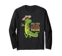 À Plus Tard, Je Vais Acheter Tacos Funny Alligator Design Manche Longue