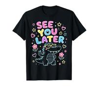 À Plus Tard, Professeur Summer Alligator, dernier Jour d'école T-Shirt Graphique avec Valeur