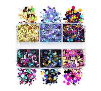 À Pois Nail Art Cricle Paillettes Rondes Paillettes Art Flocons Pour La Décoration Yeux Visage Corps Maquillage Bricolage Artisanat Ongles Paillettes Palette