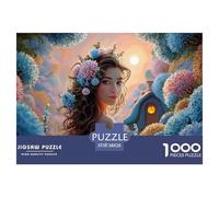 A Portrait of an Extremely Beautiful Young Woman 1000 Pièces Carton Extra-épais Puzzle À Faire Soi-même Elegant Woman Extrêmement Difficile Jouet d'anniversaire Puzzles Cadeaux pour La Famille Et Les