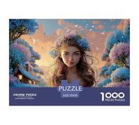 A Portrait of An Extremely Beautiful Young Woman 1000 Pièces Carton Premium Puzzle À Faire Soi-même Elegant Woman Stimulant Et Éducatif Jouet D'anniversaire Puzzles Pour La Décoration Intérieure 70x50