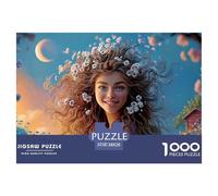 A Portrait of An Extremely Beautiful Young Woman 1000 Pièces Puzzle En Papier Écologique Coffret De Puzzles Elegant Woman Extrêmement Difficile Défi Unique Puzzles Pour Adultes Et Enfants 38x26cm/1000