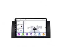 A-Pple Carplay Voiture pour BMW 5 E39 E53 X5 M5 1995-2006 Écran Tactile HD, Bluetooth, Navigation GPS, Commande Vocale, SWC, Caméra de Recul, 4 Nuclear 4G+64G
