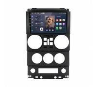 A-Pple Carplay Voiture pour Jeep Wrangler Unlimited 3 JK 2008-2010 Stéréo Android, Écran Tactile HD, Bluetooth, WiFi GPS, SWC, Caméra de Recul, 8 Nuclear 6G+128G