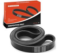 A-Premium Courroie d'entraînement serpentine compatible avec Ford Ranger 2019-2023 & Porsche 911 2016-2019 & BMW Z4, Z3, M3 & Kenworth T800, T600A & Freightliner Condor, Columbia, 2,3 L, 3,2 L, 4,0 L