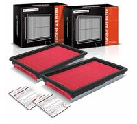 A-Premium Lot de 2 filtres à air pour moteur compatibles avec Infinit Q50 et Nissan Cube, NV200, Versa, 2007-2021, 3,5 L 3,7 L, panneau flexible, remplacement # 16546-ED500