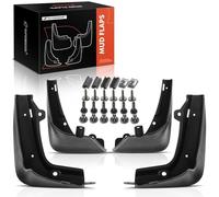 A-Premium Lot de 4 bavettes Garde-Boue avec Accessoires de matériel compatibles avec Tesla Model S 2012 à 2016, berline, Noir Mat, Avant Gauche Droite et arrière Gauche Droite