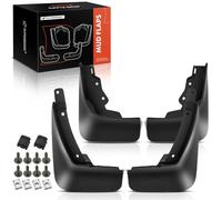 A-Premium Lot de 4 bavettes garde-boue avec matériel compatible avec Lincoln Corsair 2020-2023, utilitaire sport, compatibles avec fusées garde-boue, noir, avant gauche droite et arrière gauche droite