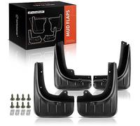 A-Premium Lot de 4 bavettes Garde-Boue compatibles avec Porsche Cayenne 2011, 2012, 2013, 2014, 2015, 2016, 2017, Utilitaire Sport, Avant et arrière (côté conducteur et Passager)