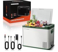 A-Premium Réfrigérateur portable 12 V 37QT/34,9 L, congélateur portable de 15,6 °C à 20 °C, refroidissement rapide avec 12/24 V CC et 110/240 V CA pour camion, camping, camping-car, voyages et fête à