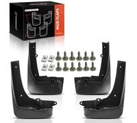 A-Premium Set of 4PCS Mud Flaps Splash Guards Mudguards Mudflaps with Hardware Kits Compatible with BMW X5 G05 2019-2023, L6 3.0L, V8 4.4L - w/o Fender Flares - Front and Rear