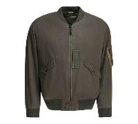 A.Presse bomber homme en soie et coton violet - 4