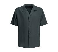 A.PRESSE chemise casual bleue en soie et lin - 3
