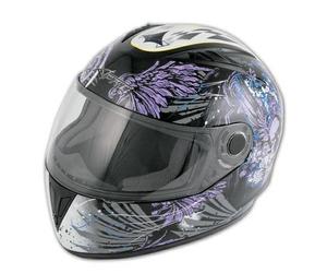 A-Pro A de Pro Moteur bikestar Bike Crash Full Face Helmet Clear Visor Grafic Blue XL