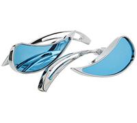 A-Pro A Miroir Paire de guidon moto Custom M8 Chrome Chrome DX + SX