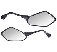 A-Pro A Miroir-Pro Paire de Moto Guidon Moto M10 + Adaptateur M8 Noir Custom