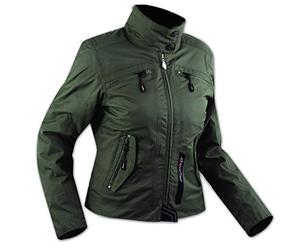A-pro Blouson Textile Nylon Impermeable Chaud Etanche Protections CE Femme vert XL