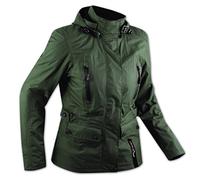 A-Pro CE Veste de moto Armour City, couleur verte, pour les ballades en moto et scooter, pour femme, taille L