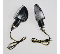 Clignotants Moto Scooter Universel Couple Homologues E8 Tige Courte carbone