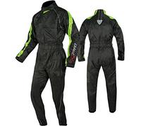 A-pro Combinaison Antipluie Nylon Etanche Motard Moto Doublure Reflechissant Fluo 3XL