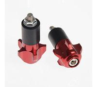 A-Pro Embouts universels 17 mm pour Guidon de Moto, avec contrepoids, Couleur Rouge