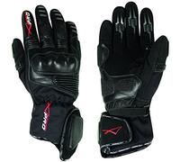 A-pro Gants Motard Moto Cuir Textile Tissu Thermique Protections Impermeable Noir 3XL