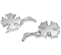 A-Pro Mirrors Rearview Custom Chrome de Fixation Moto Style Motorbike