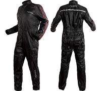 A-pro Moto Nylon Etanche Reflechissant Antipluie Combinaison Doublure Motard Rouge XXL