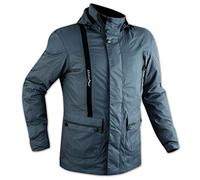 A-pro Nylon Oxford Textile Blouson Moto Sport Scooter Impermeable Protections bleu M