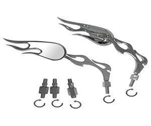 A-Pro Rearview Mirrors Custom Style Moto Chrome Moteur Bike Hand lebar