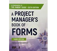 A Project Managers Book of Forms by Cynthia Web Developer Snyder Dionisio Inconnu (Auteur)