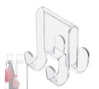 À propos des crochets de porte pour douche, crochet de porte de douche en acrylique, outil de rangement transparent pour de toilette, robe, vêtements et serviette