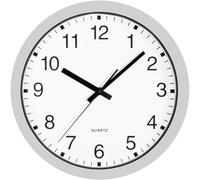 à quartz Horloge murale 30 cm x 40 mm argent