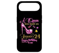 A Queen Was Born on Janvier 24, 24th Janvier Birthday Coque pour iPhone Air