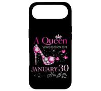 A Queen Was Born on Janvier 30, 30th Janvier Birthday Coque pour iPhone Air