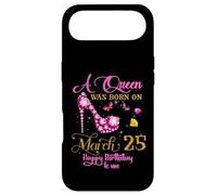 A Queen Was Born on March 25, 25th Mars Birthday Coque pour iPhone Air