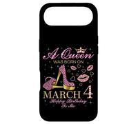 A Queen Was Born on March 4 Happy Birthday to Me Coque pour iPhone Air