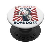 À Quel Point Cela Peut-il être Difficile d'être Une œuvre d'art rétro féministe PopSockets PopGrip Adhésif